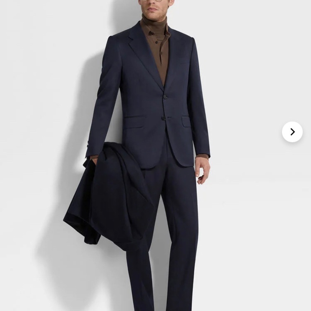 Z Zegna 2 Piece Wool Men Suit